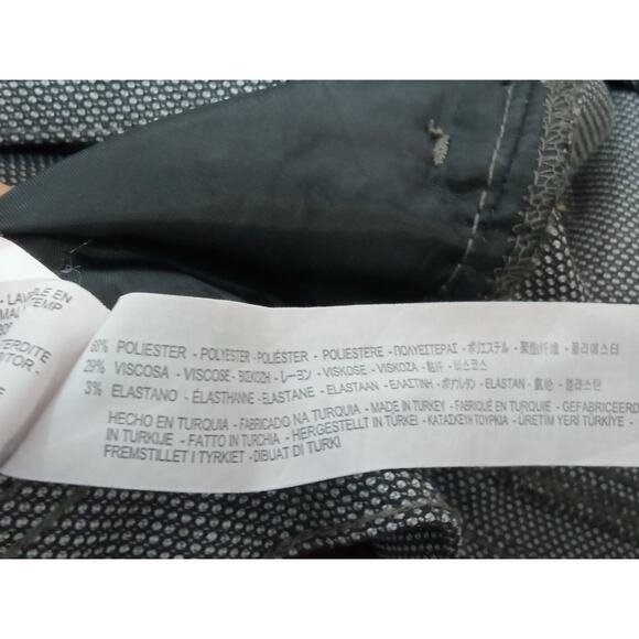 ZARA Men’s Dress Pants Polka Dot Black Gray Size 32 - Picture 6 of 15